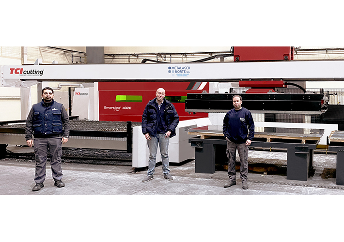 Foto El grupo CDI-METALASER NORTE multiplica su capacidad de fabricación gracias a la solución de corte láser 2D Smartline Fiber con automatización de la empresa TCI Cutting.